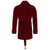 Howard Cotton Short Velvet Smoking Jacket back - Burgundy | Bown of London